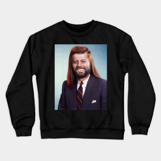 Hipster JFK Crewneck Sweatshirt by UncleWalrus